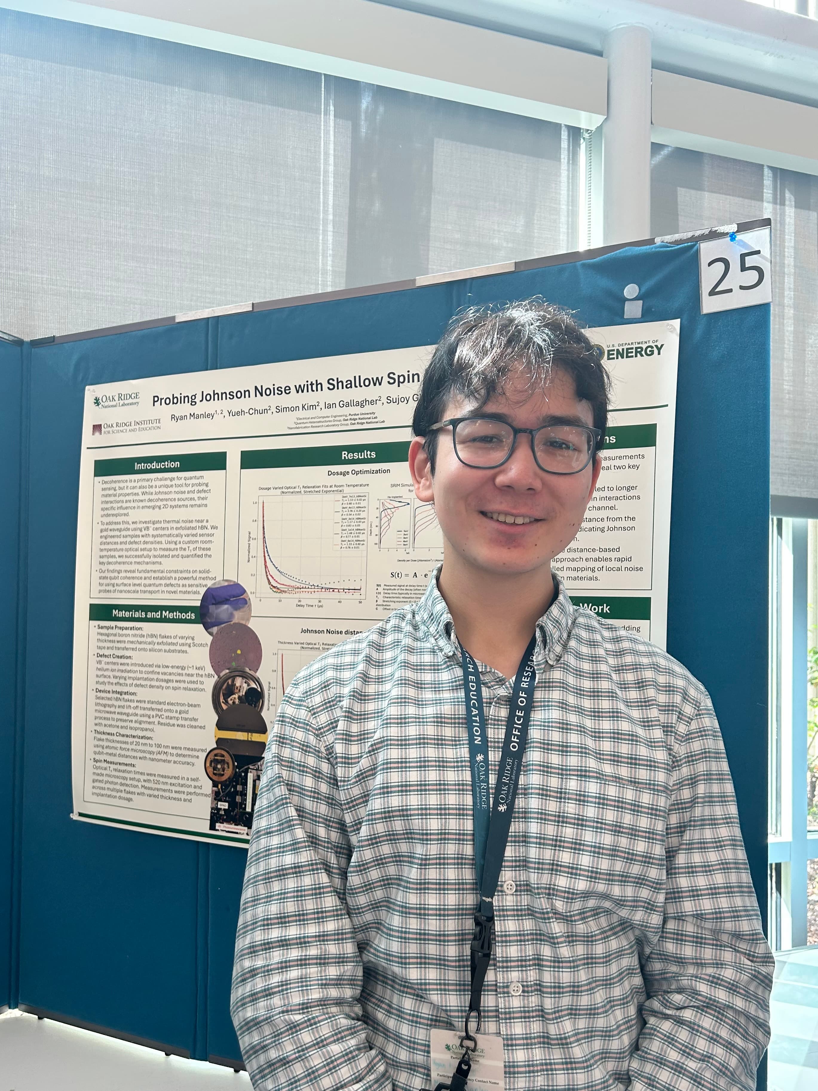 Presenting research poster at Oak Ridge National Lab