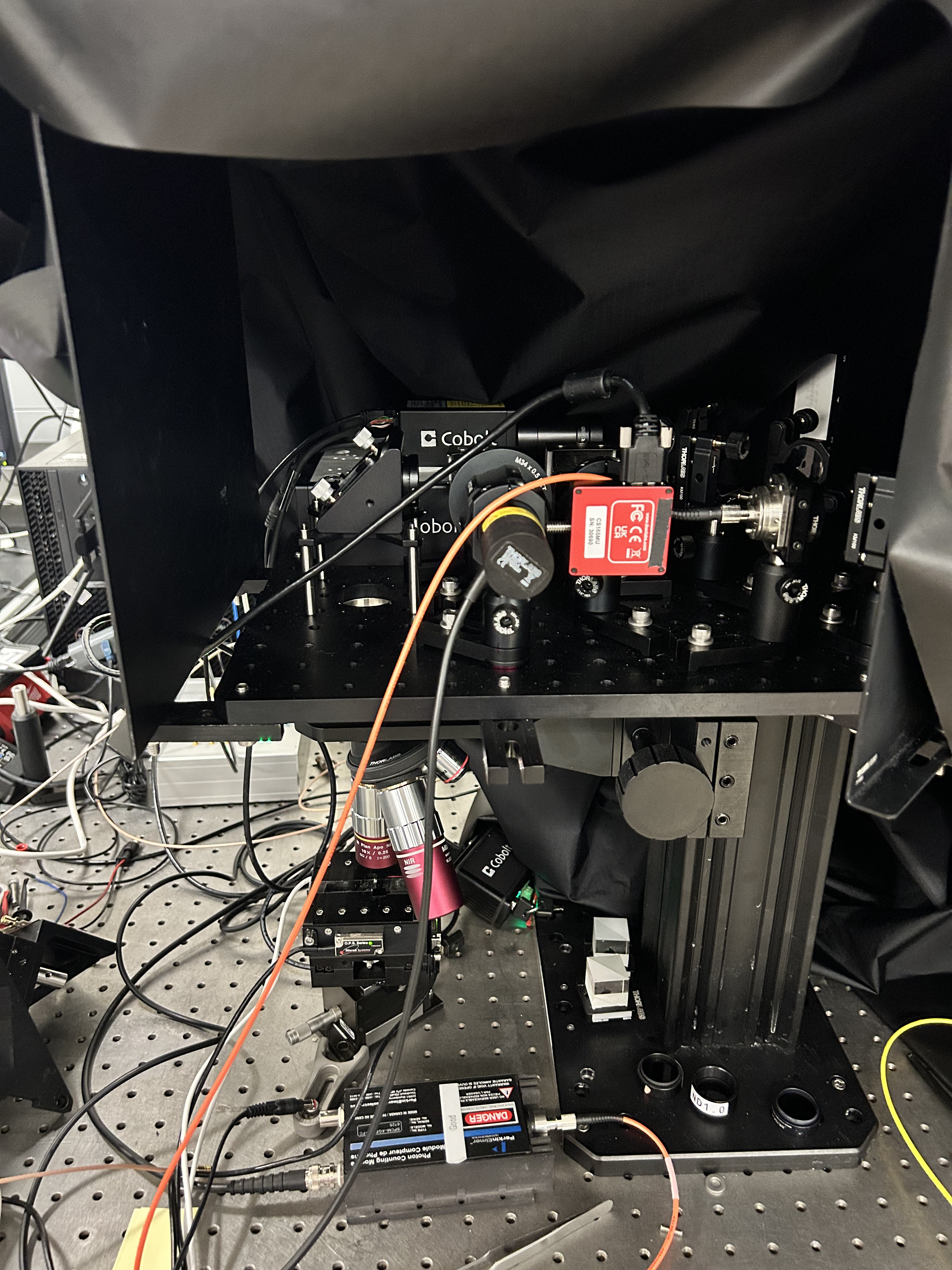 Custom Optical Sensing Microscope